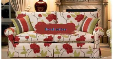 floral settee