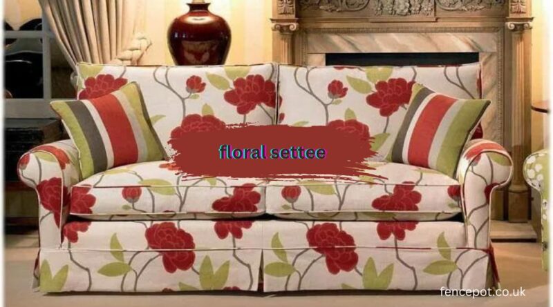 floral settee