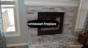 whitewash fireplace