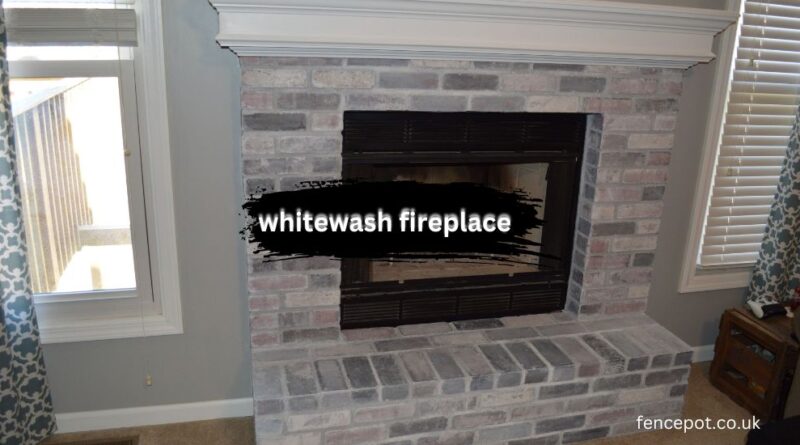 whitewash fireplace