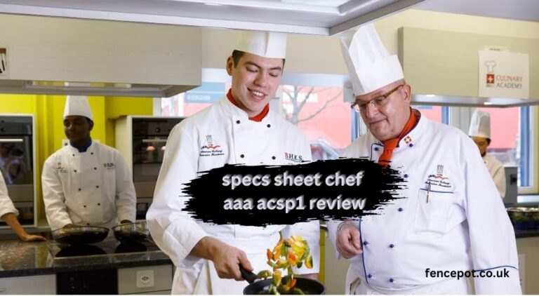 Specs Sheet Chef AAA ACSP1 Review