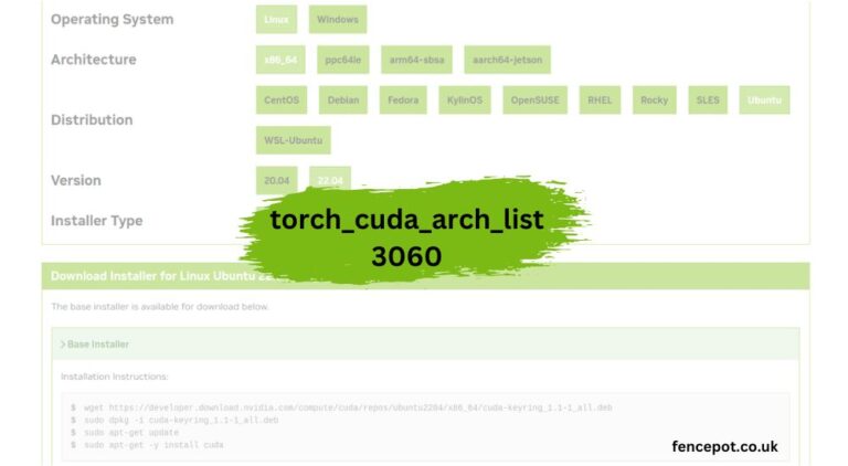 A Guide to Setting Up torch_cuda_arch_list 3060 for Your NVIDIA RTX 3060