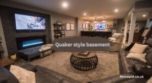 quaker style basement