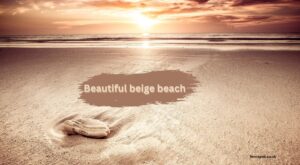 beautiful beige beach